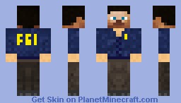 FBI Steve Minecraft Skin