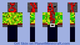 Golem Covered In Blood In A Suit Minecraft Skin