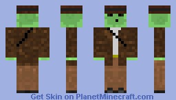 Slime adventurer (indiana jones edition) looks better in view Minecraft Skin