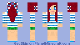 Beach Girl Minecraft Skin