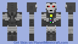 Iron man with a Colorful L on it Minecraft Skin