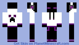 Purple Hooded Enderman Minecraft Skin