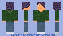 Emo with purple hair Minecraft Skin