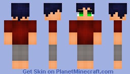 Random Boy (Dark Blue Hair) Minecraft Skin