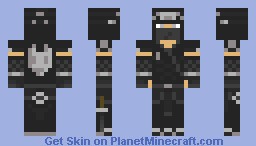 Silver Wolf Ninja Minecraft Skin