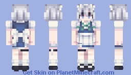 十六夜咲夜/izayoi sakuya Minecraft Skin