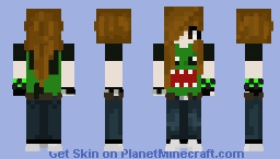 Scene girl Minecraft Skin