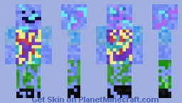 rainbow smiely man Minecraft Skin