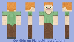 Alex x Steve Minecraft Skin