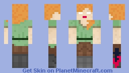 Herobrine Alex Minecraft Skin