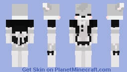 me in a maid outfit ;-; Minecraft Skin