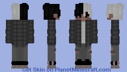 Black & Grey Boy Minecraft Skin