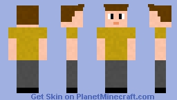 Boy in Hufflepuff Colours Minecraft Skin