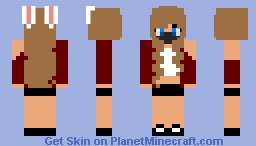 bunny masked girl Minecraft Skin