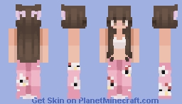 hello kitty pajamas Minecraft Skin