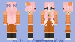 ItsLlama_a Orange Otters team skin (otter ear ver.) Minecraft Skin
