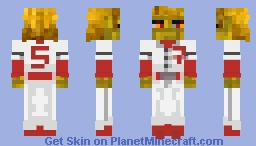Yamcha Baseball Outfit (Worn by my OC) Minecraft Skin