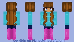 brown haired girl Minecraft Skin