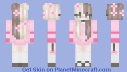 spring cherry blossoms Minecraft Skin