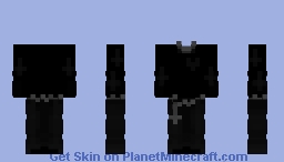 black pants shirt with cross belt Minecraft Skin