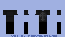black shirt with cross Minecraft Skin