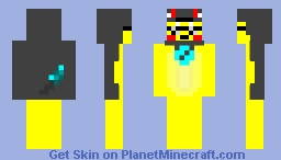 Pikachu Wearing Mega Charizard X's Skin Minecraft Skin