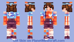 MilkyRed- - [Fruit Wars viewer choice]-  Amber Apricots Minecraft Skin