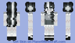 frankenstein's bride [b&w] Minecraft Skin