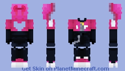 BASE ~ Outfit de Quackity Cubito ~ Rosa Minecraft Skin