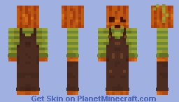 Pumpkin Person Minecraft Skin