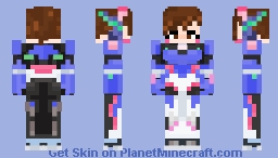 D.Va overwatch Minecraft Skin