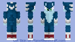 Sonic the werehog Minecraft Skin