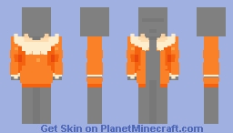 Jacket with Fluffy Hood Minecraft Skin