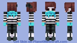 KaraCorvus MCC Blank Canvas Aqua Axolotls Skin! Minecraft Skin