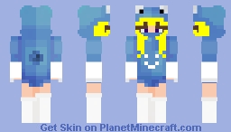 Cookie Monster Girl Minecraft Skin