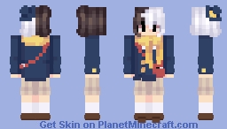 BSD - Kyusaku Yumeno/Q (back hat) Minecraft Skin