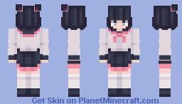 School Girl Blues Minecraft Skin
