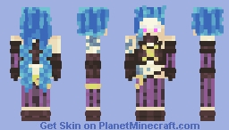 Jinx Arcane Minecraft Skin