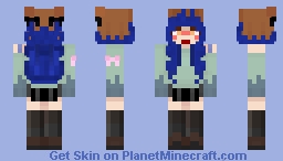 OLLY BUT BLUE HAIR Minecraft Skin