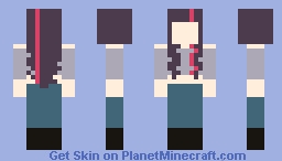 Skin Base Jam Entry 3 - Silver Violets (Free to Use) Minecraft Skin