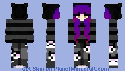 Kuromi girl V2 Minecraft Skin