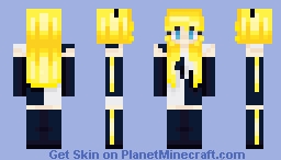 Kagamine Rin 炉心融解 Roshin Yuukai/meltdown Minecraft Skin