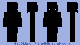 Pitch dark girl Minecraft Skin