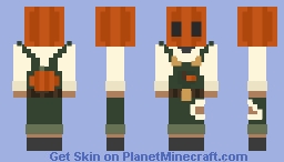 Farmer with pumpkin head Minecraft Skin