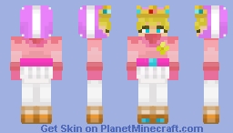 Mario Kart World 🌍 Baby Peach Racer Outfit 💝👑 Minecraft Skin