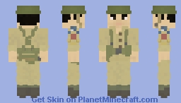 WW2 Canadian Lance Corporal (1st Canadian Division), Italy 1943 Minecraft Skin