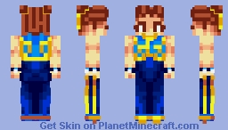 Chun-Li (Street Fighter Alpha/Zero) Minecraft Skin