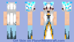 Light Crystal Dragon Minecraft Skin