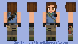 Lara Croft from Shadow of the Tomb Raider Minecraft Skin