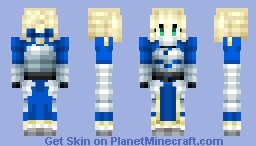 Artoria Pendragon (Saber stage 2) Minecraft Skin